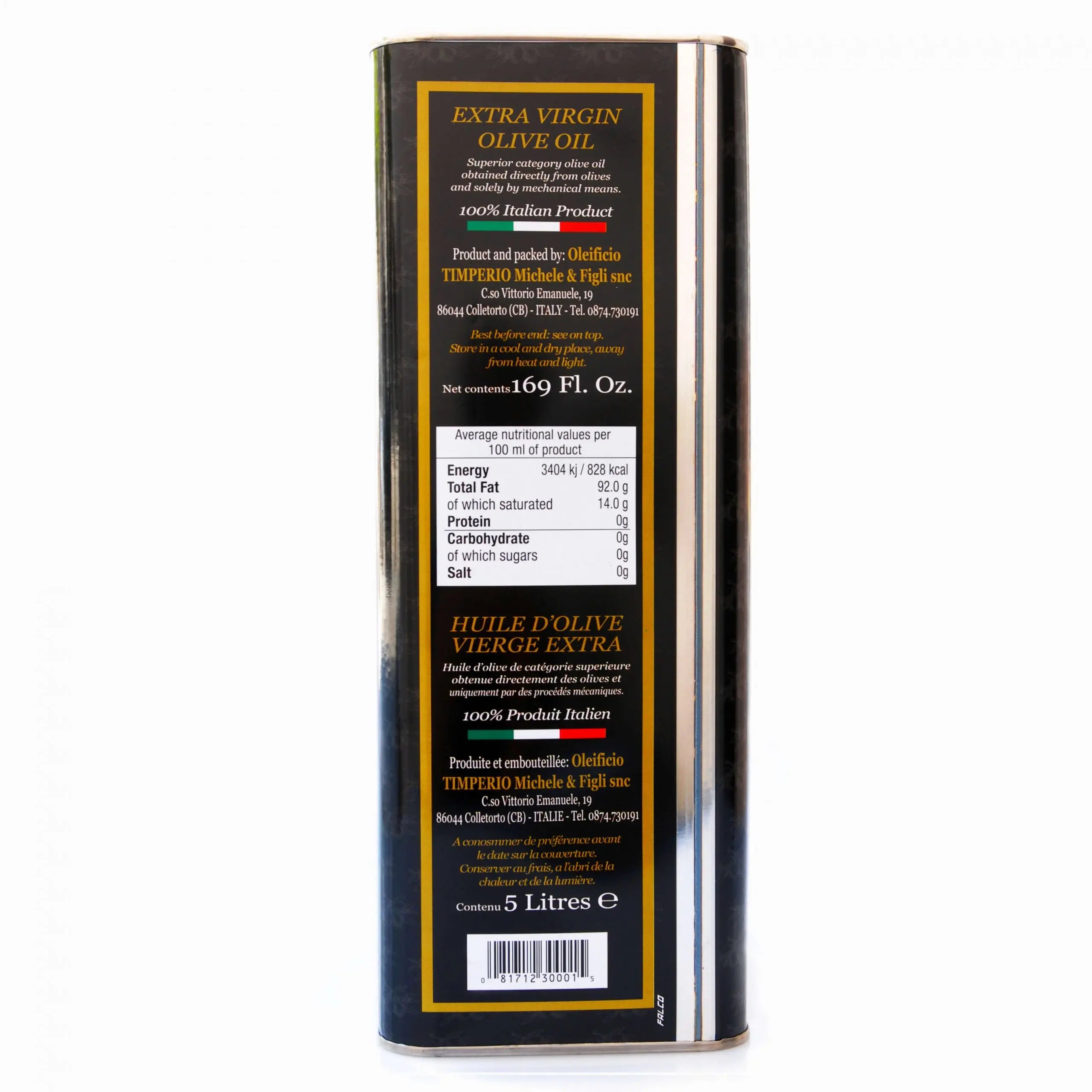 Timperio Nobile – 5 litre tin can - Timperio